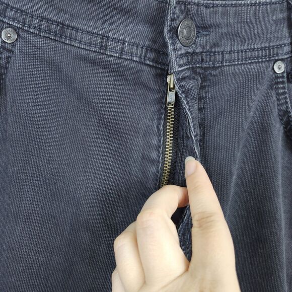 MAC Arne Jeans Mens 36x34 Black Vintage Wash Straight Leg Slim Germany ALTERED - Picture 13 of 16